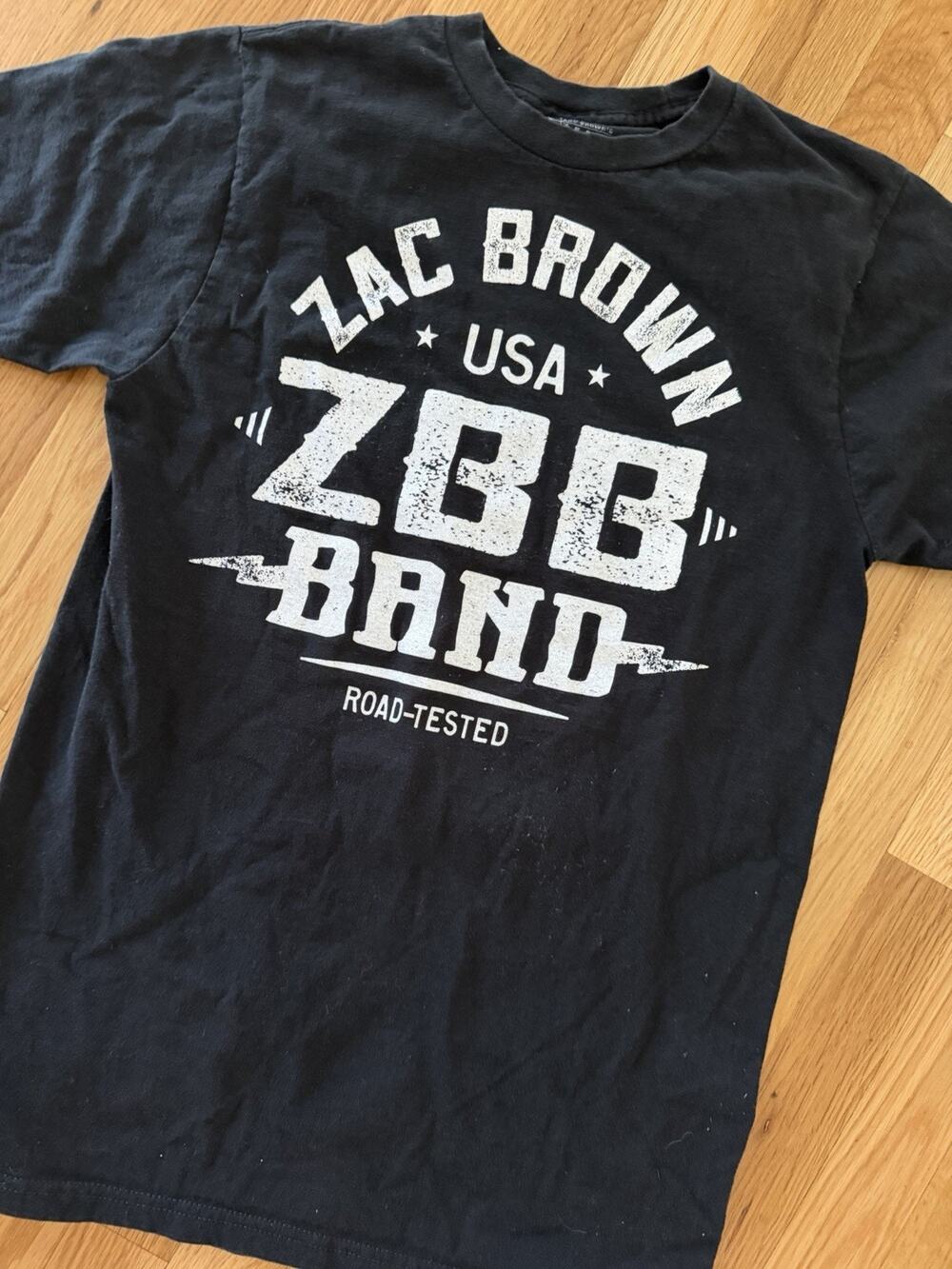 ZBB Zach Brown Band Black Concert Tour Med Great American Road Trip 2014 Shirt